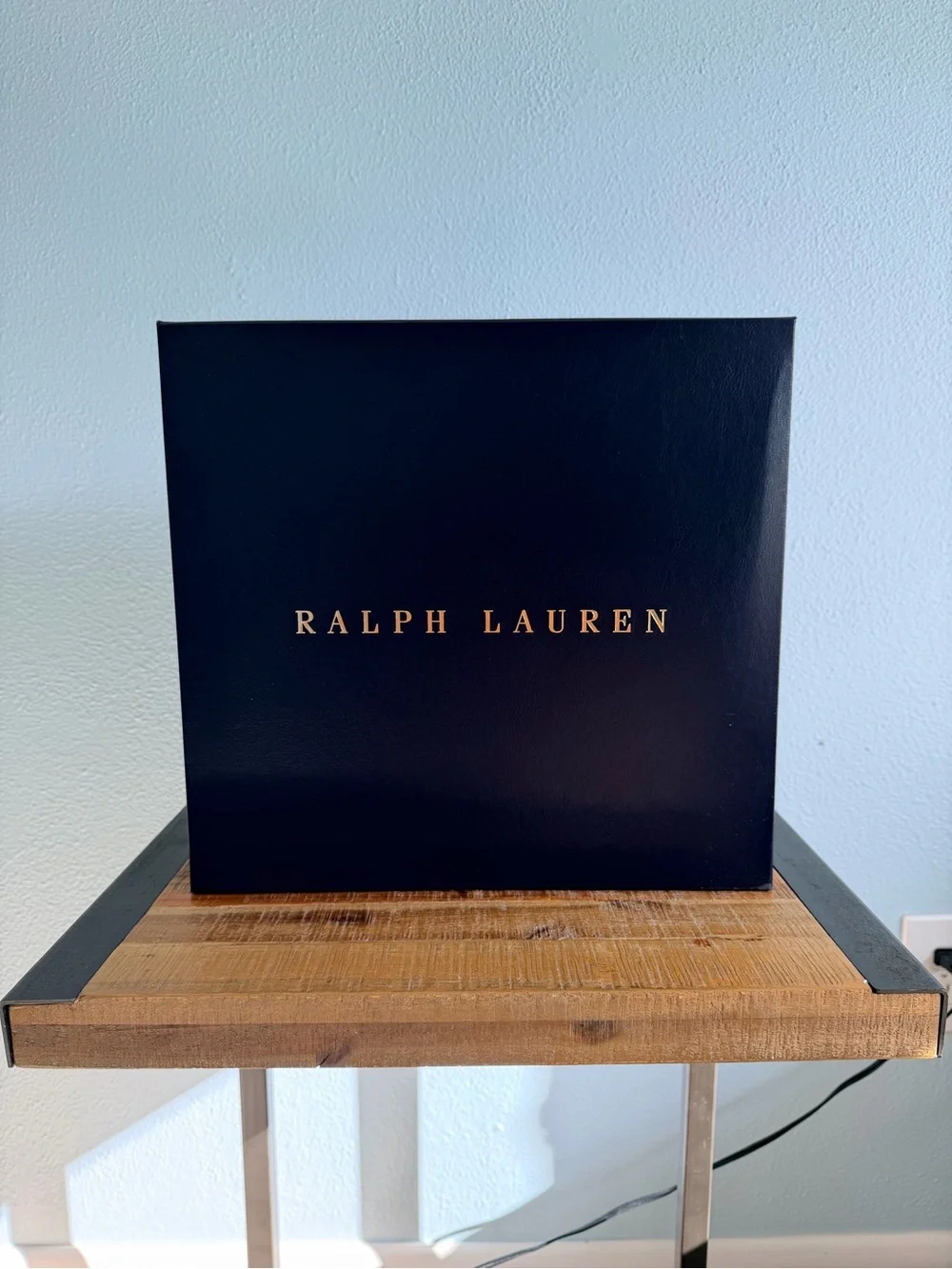Ralph Lauren Tan Calfskin Top Handle Satchel